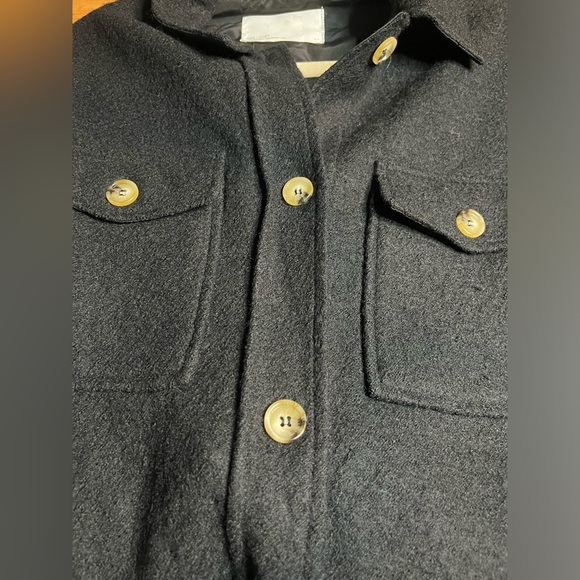 EUC Oak + Fort- 100% Wool Long Shacket. Size S - Picture 6 of 9